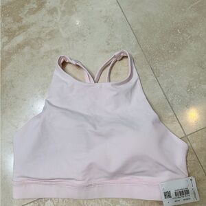 lululemon athletica Pale Pink High-Neck Sports Bra